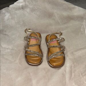 Gianni Bini Kids Gold Sparkle Sandals